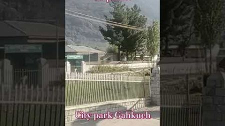 Amazing scenery of morning city park Gahkuch Ghizer #gbplanet #environment