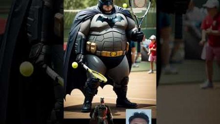 Superhero Fat playing tennis #shortvideo #avengers #tennis #shorts #marvel