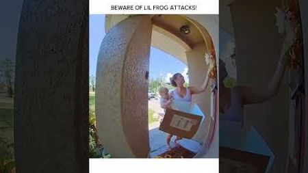 Hilarious Frog Attacks Homeowner!