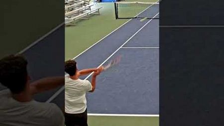 ALWAYS Come To Net When Your Opponent Does This! #tennis #collegetennis #volley #shorts