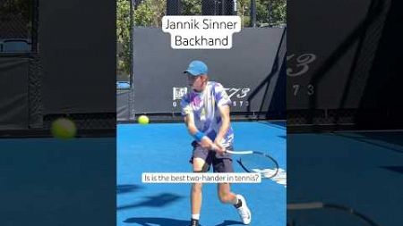 RATE the Jannik Sinner backhand 🎾 🔥 #JannikSinner #Tennis #Backhand