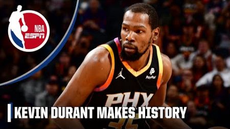 Kevin Durant cracks top 10 all-time scoring list, passes Moses Malone | NBA on ESPN