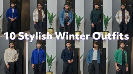 10 STYLISH WINTER OUTFITS FOR MEN 2023 | MEN&#39;S WINTER FASHION HAUL