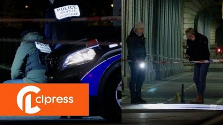 Attaque à Paris : la police scientifique sur place au milieu de la nuit (2/3 décembre 2023, Paris)