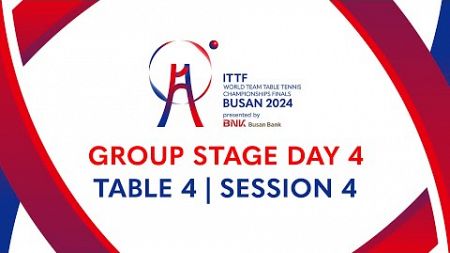 LIVE! | T4 | Day 4 | ITTF World Team Table Tennis Championships Finals Busan 2024 | POR vs AUS (F)