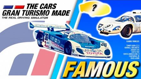 The Cars You Only Know BECAUSE of Gran Turismo...