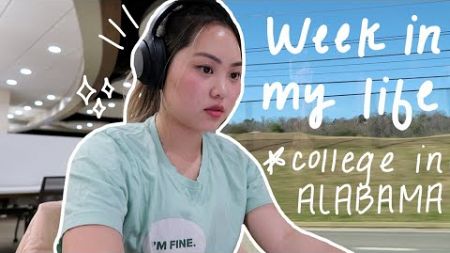 COLLEGE WEEK IN MY LIFE @ UNIVERSITY OF ALABAMA at Birmingham 🎧📚 | productivity, self care, friends