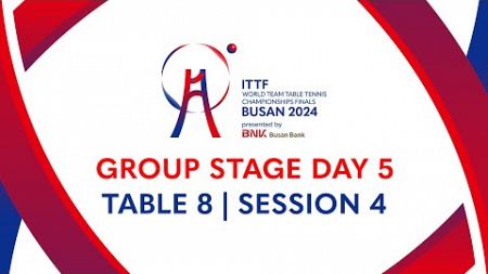 LIVE! | T8 | Day 5 | ITTF World Team Table Tennis Championships Finals Busan 2024 | CRO vs CUB (M)