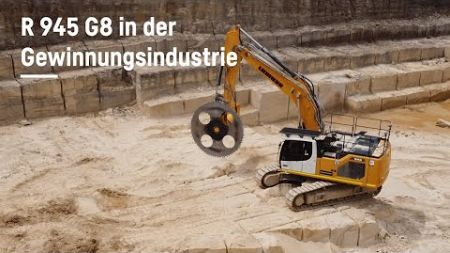 Produktivität &amp; Zuverlässigkeit unseres Raupenbaggers R 945 G8 im Sandsteinbruchbetrieb | Liebherr
