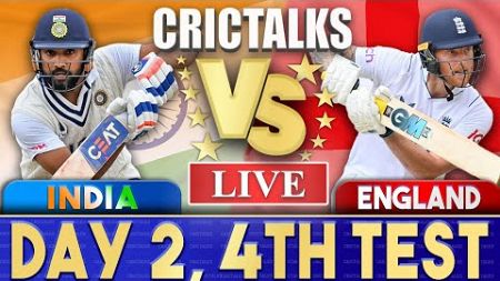 Live: IND Vs ENG, 4th Test Day 2 | Live Scores &amp; Commentary | India Vs England | 2024 Series