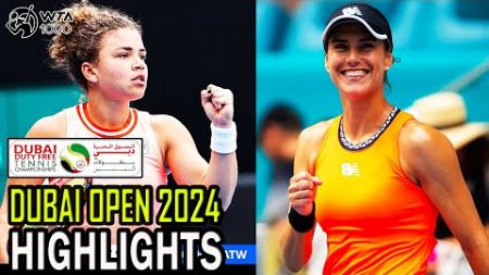 Jasmine Paolini vs Sorana Cirstea SemiFinal Highlights | WTA Dubai Open 2024