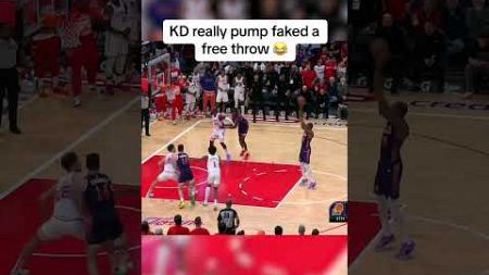 KD pump faked a free throw 😂