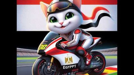 Kucing lucu naik motor MotoGP di berbagai negara Muslim #shorts #trending #viral #shortvideo #cat