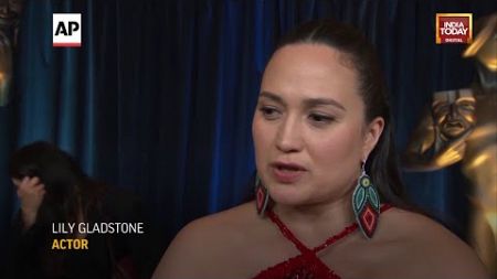 US News: Lily Gladstone says the weight of her SAG Award win is &quot;heavy&quot;