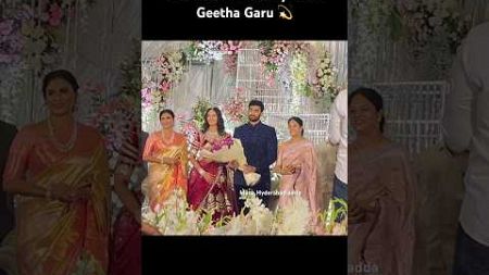 CM Revanth Reddy Wife Geetha Garu at YS Sharmila Son wedding Reception #revanthreddy #ytshorts