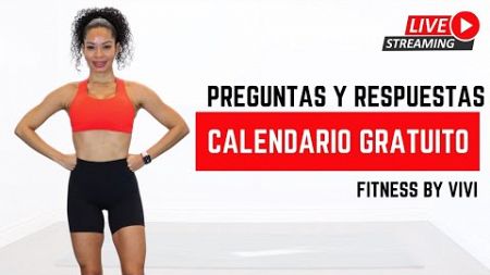 CALENDARIO GRATUITO 1 MES CON Fitness by Vivi | Preguntas y Respuestas en Vivo
