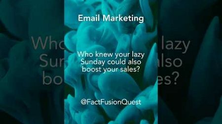 Sending Emails on Sundays could… #shortsfeed #emailmarketing #subscribe