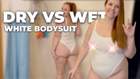 Dry vs Wet Review of Form and Function of A White Bodysuit | Natural Mom Body