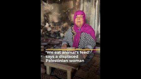 Palestinian woman appeals for food | AJ #shorts