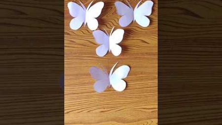 How To Make Paper Butterfly | Easy Butterfly Making With Paper | Butterfly Craft Ideas #shorts