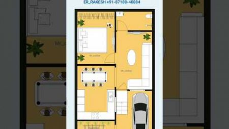 19x32 simple village house plan design #shorts #viral #floorplan #homeplan #homedesign #houseplan