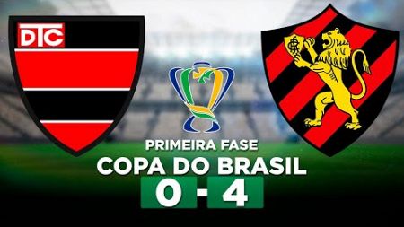 TREM 0 x 4 SPORT Copa do Brasil 2024 Primeira Fase | Narração