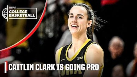 🚨 Caitlin Clark announces her intent to go pro 🚨 FULL REACTION from PTI &amp; SportsCenter