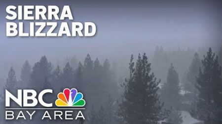 Dangerous travel conditions in the Sierra due to major storm