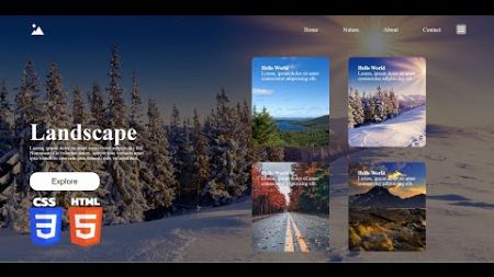 Creating a Stylish Web Page with Navigation and Image Gallery using HTML and CSS #css #html #web
