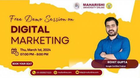 📢 Reminder: Free Demo Session on Digital Marketing! 📢 | Mar 1, 2024 | Register Now!