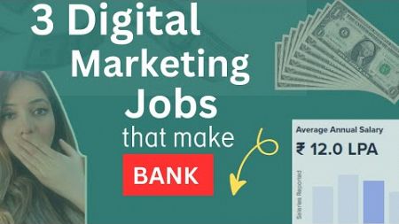 High paying Digital Marketing Jobs in 2024