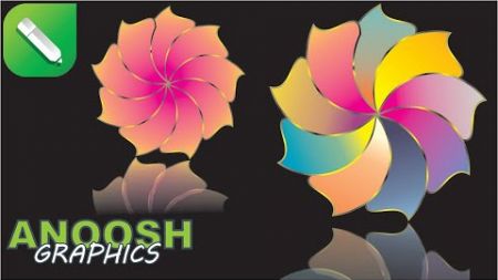 coreldraw youtube logo design tutorial by Anoosh graphics