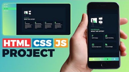 HTML, CSS &amp; JS Project Tutorial - Build a Complete Responsive Website
