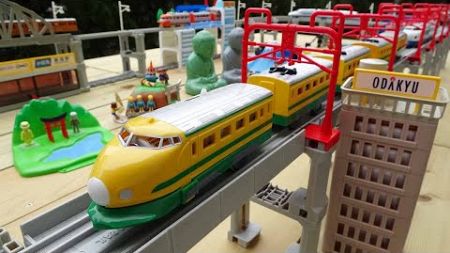 JR train &amp; Shinkansen☆Plarail I created and played a Japanese travel scenery course