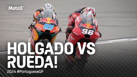 The exciting last-lap tussle in Moto3™ ⚔️ | 2024 #PortugueseGP