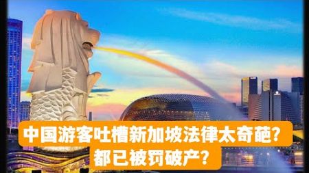中国游客吐槽新加坡法律太奇葩？来过的人都已被罚破产？新加坡罚款金额创新高.