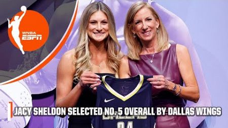Jacy Sheldon is headed to the Dallas Wings with the No. 5 OVERALL PICK 👏 | WNBA Draft