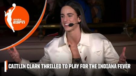 &#39;I CAN&#39;T IMAGINE A BETTER PLACE&#39; 🙌 - Caitlin Clark EXCITED to join the Indiana Fever | WNBA Draft