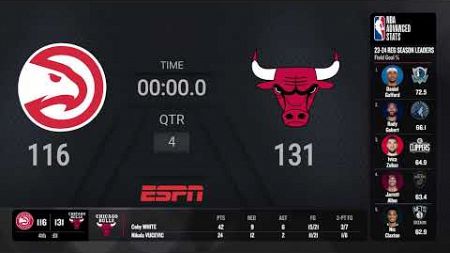 Atlanta Hawks @ Chicago Bulls | #SoFiPlayIn on ESPN Live Scoreboard