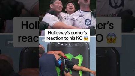 Holloway’s corner was hyped 😱 (via blessedmma/IG)