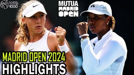 Mirra Andreeva vs Taylor Townsend Highlights Round 1| WTA Madrid 2024