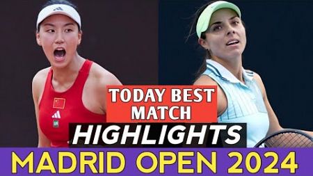 Xinyu Wang vs Viktoriya Tomova Full Highlights - Madrid Open 2024 Tennis