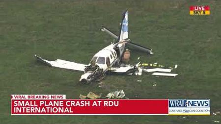 RDU Airport Authority Pressor: UNC Health Plane crashed at RDU; Pilot &amp; doctor taken to hospital