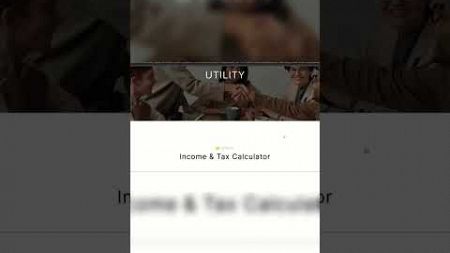 Tax Calculator Web Design #website #shorts