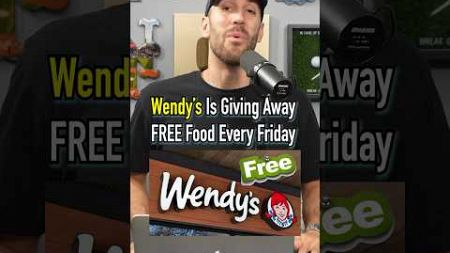 FREE WENDY’S!! Every Friday For The Rest Of 2024! #shorts #food #wendys #free #foodhack #friday