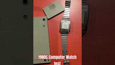 Seiko Uc-2000 Computer watch #1980s #spygear #jamesbond #vintagecomputers #cyberpunk #oldtechnology
