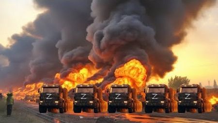 Today! April 26 A convoy of 3,270 cars carrying oil for Russia is destroyed by Ukraine