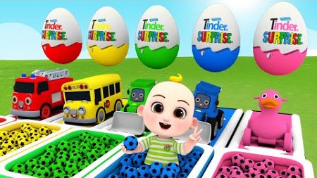 Baby Shark + Bingo song - Learn Color Cars with Baby - Baby Nursery Rhymes &amp; Kids Songs