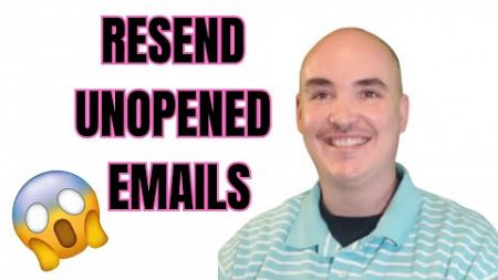 How To Resend Not Opened Email Resend unopened email in 6 clicks email Marketing getresponse review