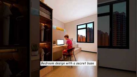 Luxury Bedroom Design With a Secret Base || 3D Animation || #shorts #3danimation #viral #luxury